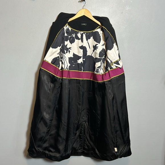 J. Crew Wool Lady Slim Coat Black with Brown Buttons size 4 from 2006 VTG - Picture 9 of 11